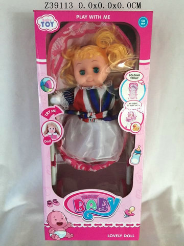 Hand push car 16Incun doll&IC